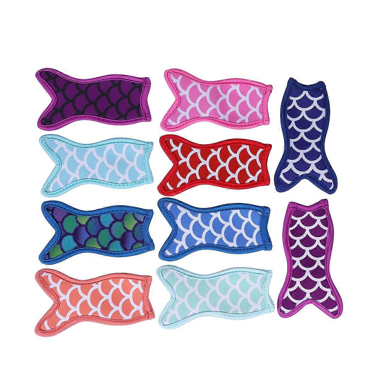 Ice Sleeves Reusable Tail Popsicle Holders for Freezing Insulation 20Pcs Assorted Color