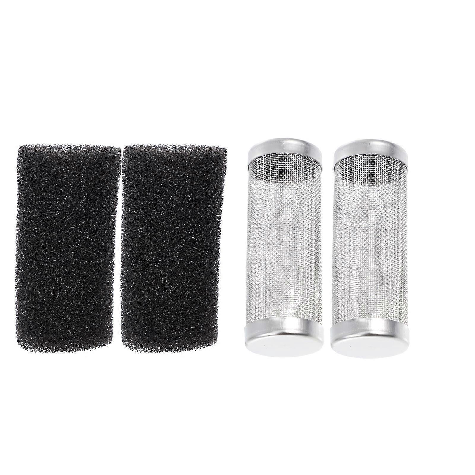 Aquarium Intake Fish Guard Filter Sets Rust Resistant Protective Mesh Covers for Home Aquarium Use White
