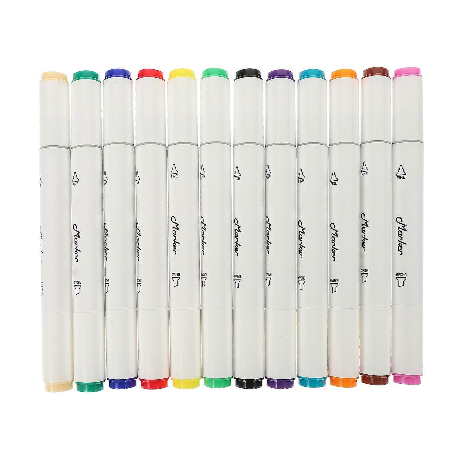 Portable Drawing Pens for Students Use 60Pcs Dual-Head Markers