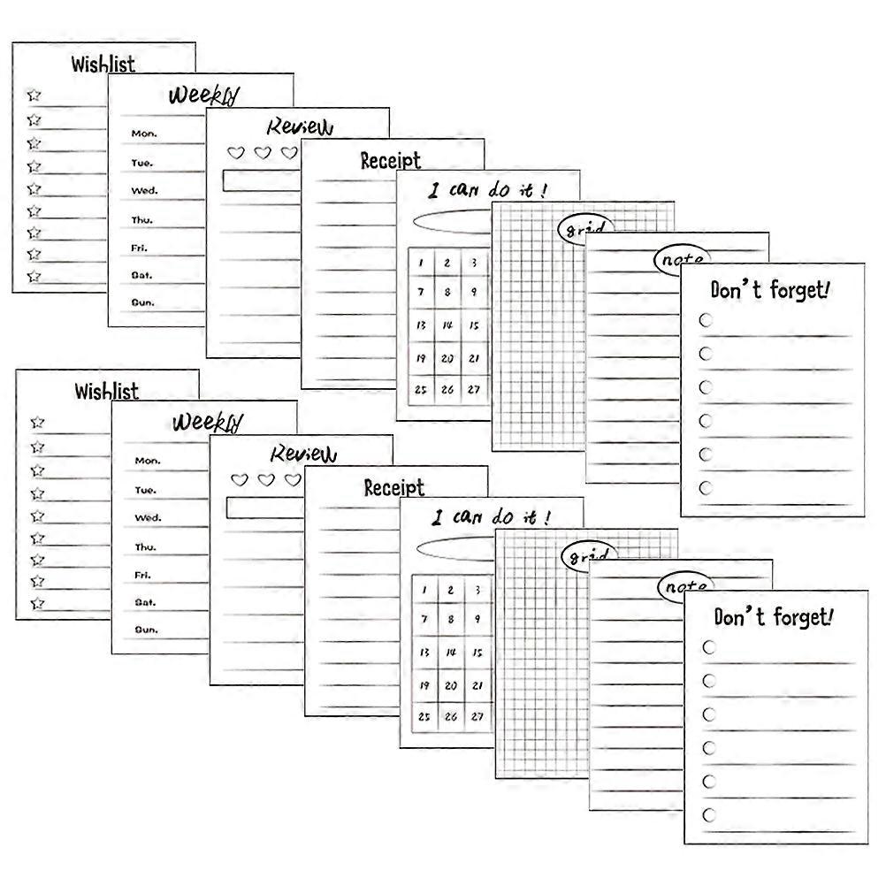 Students Memo Pads Rectangular Practical Design Home Use Office Use School Use Daily Life Gifting Paper 16Pcs
