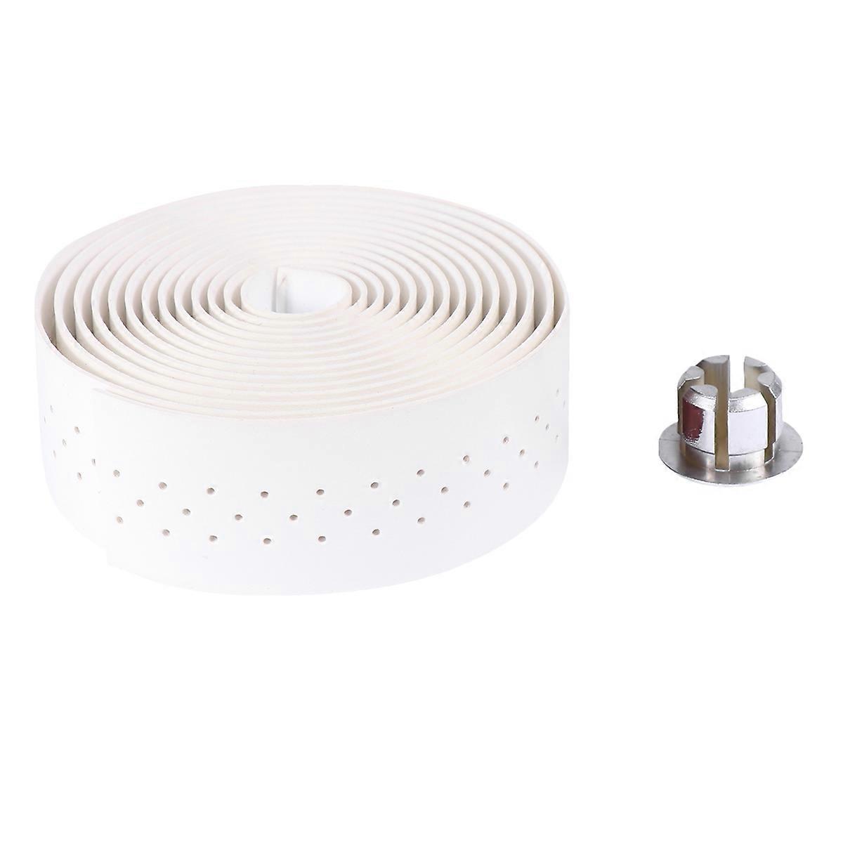 Punching Wraping Belt for Shock-Absorbant Handlebar Tape 3Sets White
