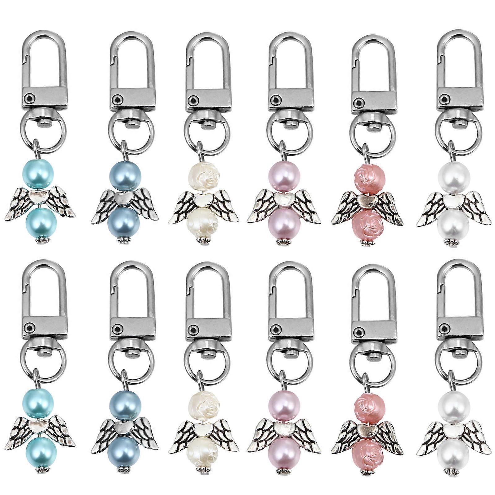 Angel Pendant Angel Shape for Key Decor 36Pcs Assorted Holders