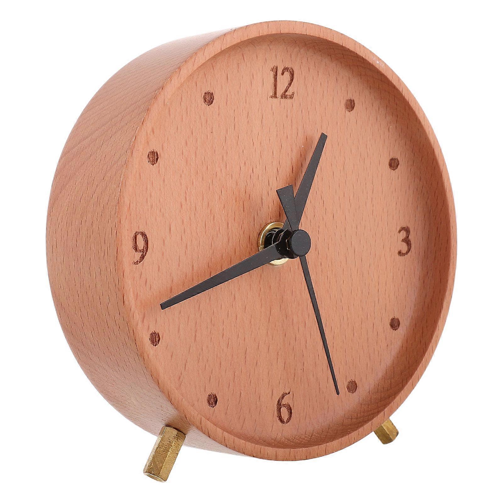 Modern Rustic Desk Clock Silent Operation Home Decor Clear Display 4Pcs For Living Room