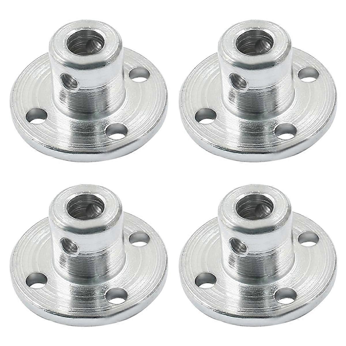 Accouplement d'arbre à bride métallique rigide de 5 mm, 4 pièces