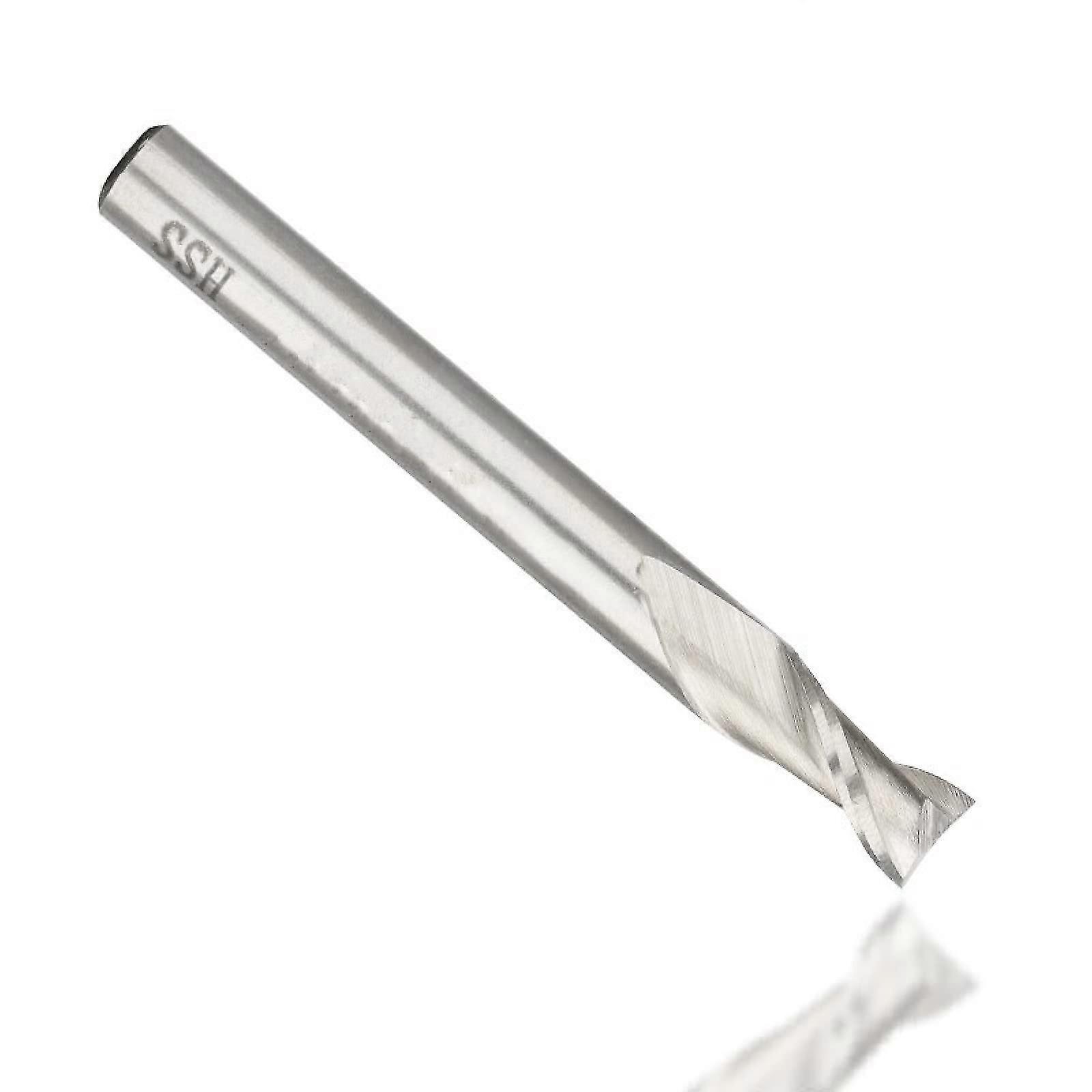 2 Flute End Mill with Cylindrical Shank for CNC Milling Tools, Metal Cutter, 2x6x7x52