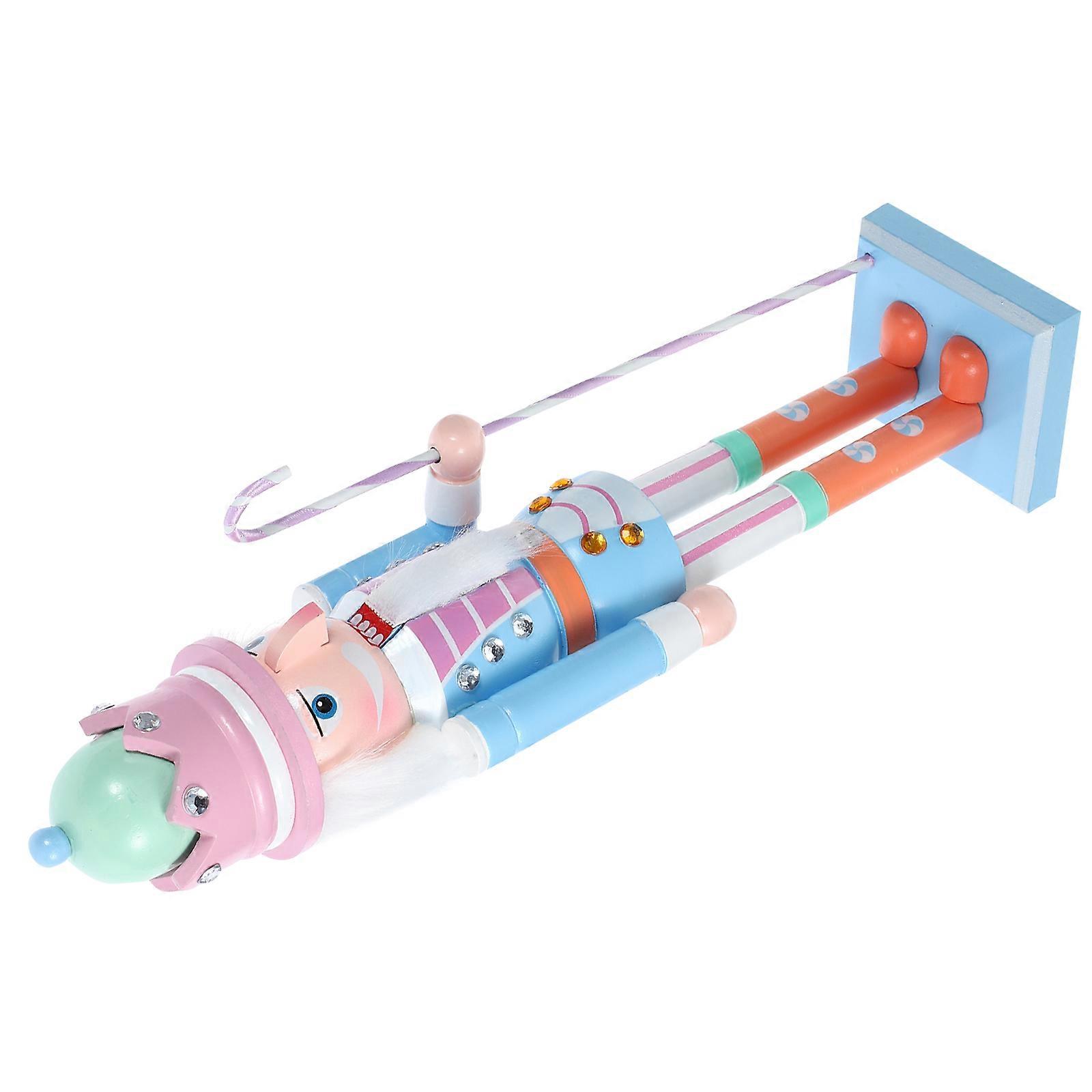 Wooden Nutcracker Figures Nutcracker Decor for Xmas Decoration 2Pcs