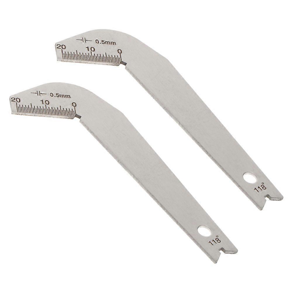 Stainless Steel Drill Gauge 2Pcs Lightweight Measuring Tool for Diy Enthusiasts and Professional Workers High Precision Angle Measurement