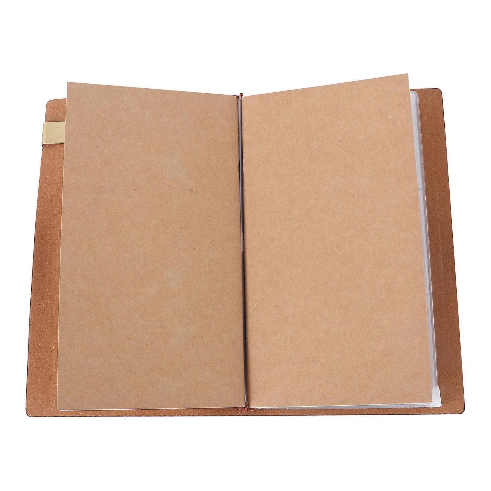 Pocket Notepad Vintage Notebook for Writing Use 3Pcs Coffee Style