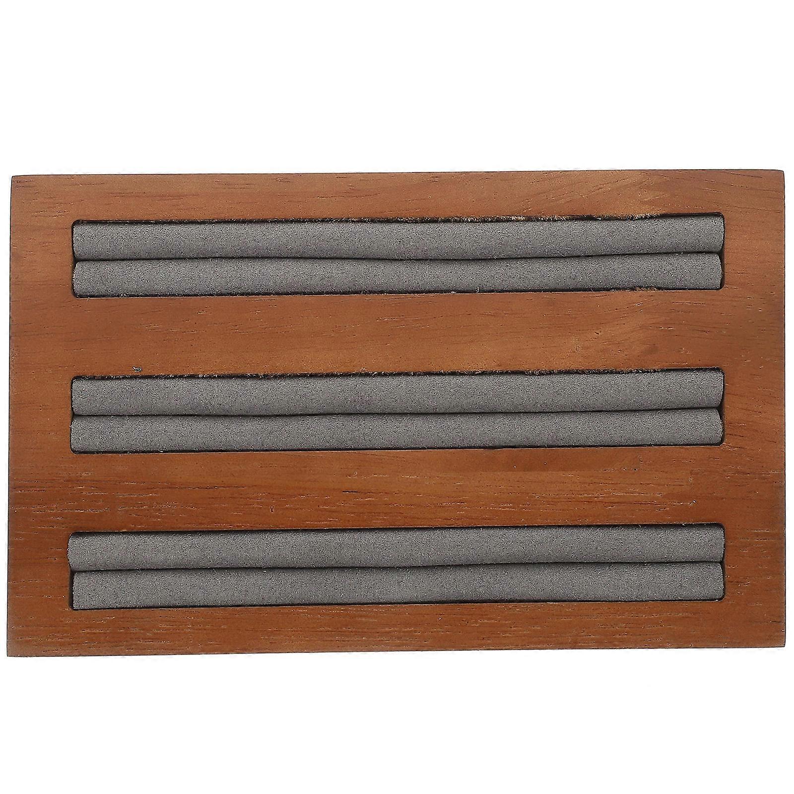 Jewelry Rack Organizer For Vendors Elegant Rings Display Grey Rectangular Storage 1Pack