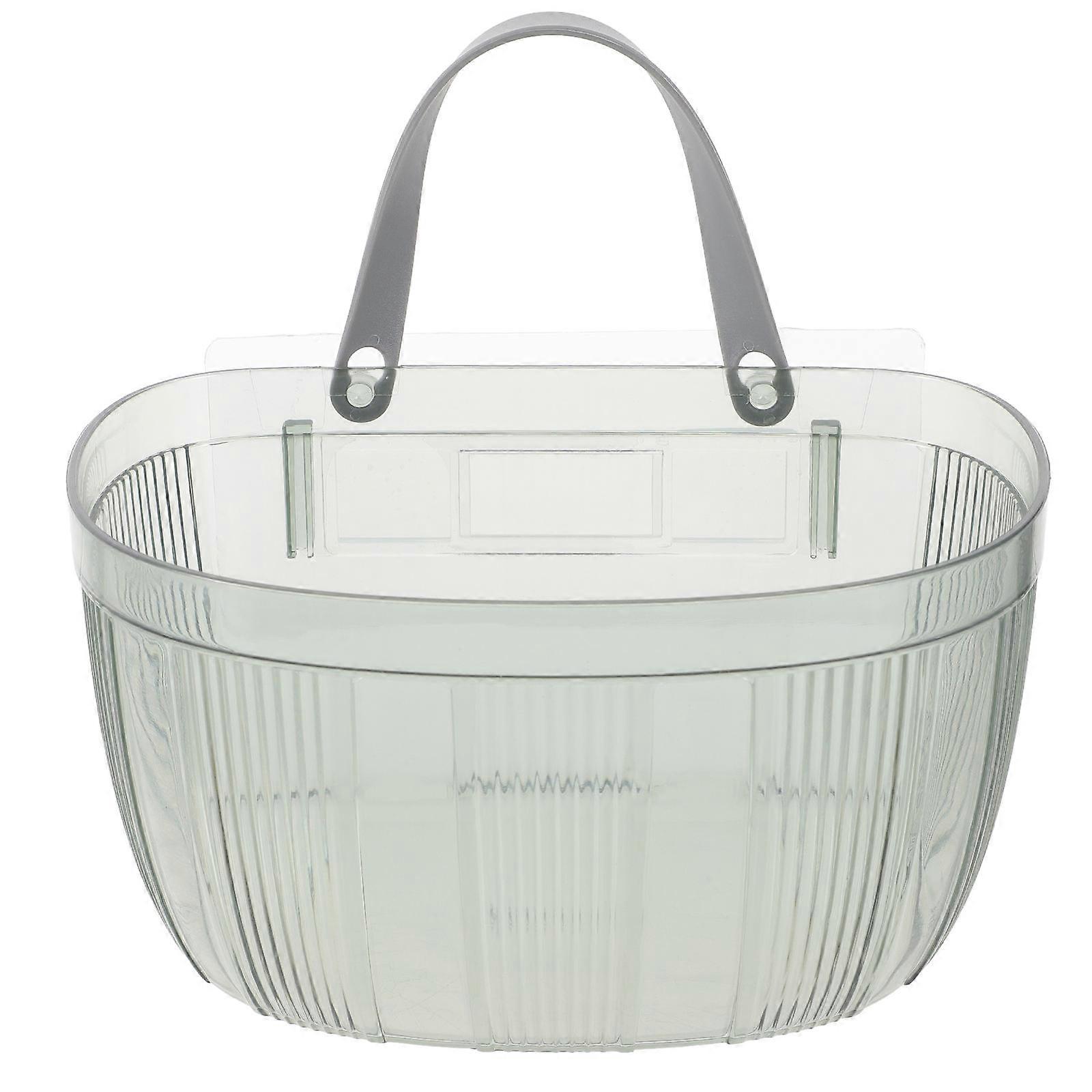 Storage Basket Hanging Onion Basket Kitchen Bathroom Organization Plastic 1Set