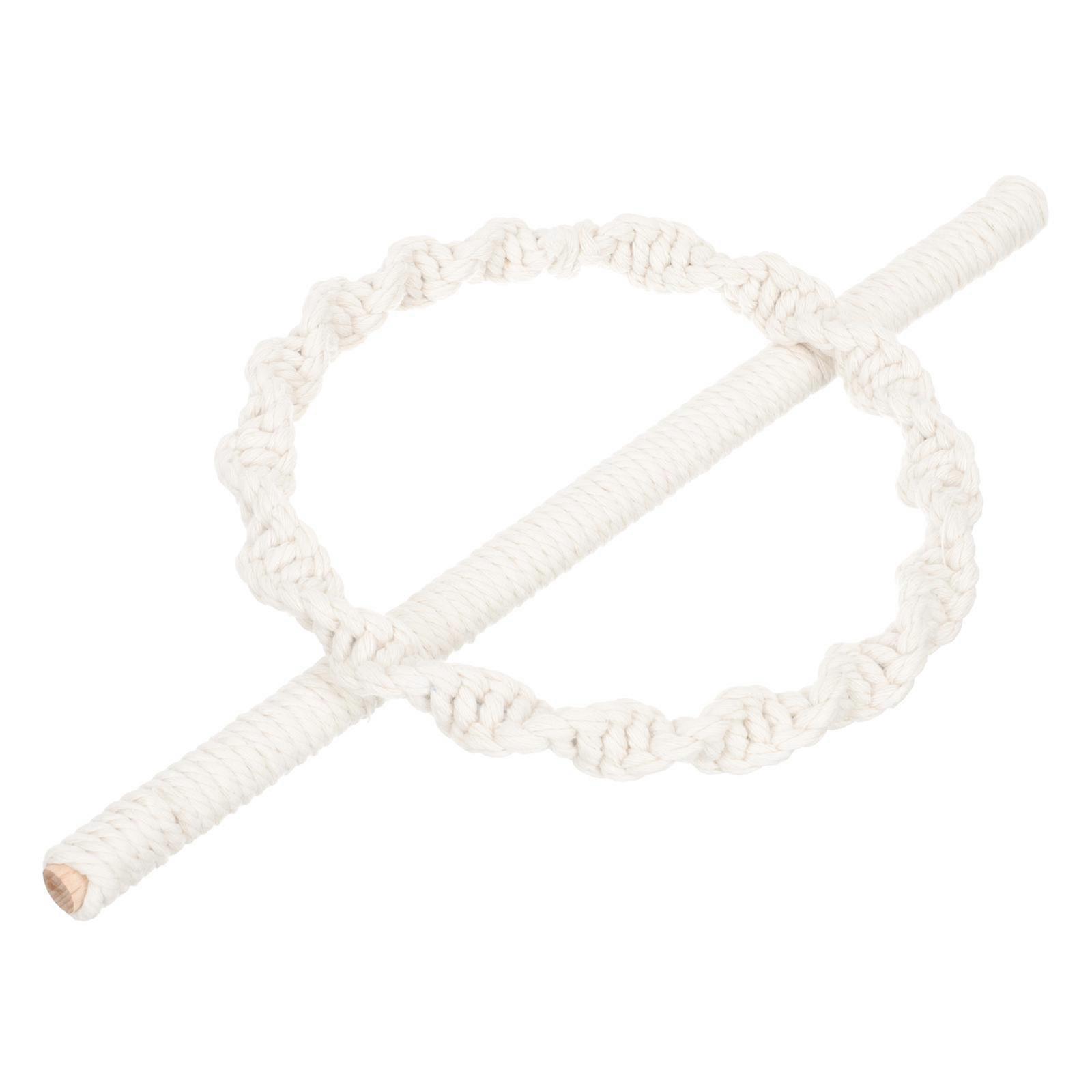 Delicate Curtain Tieback 1 Set Bohemian Style Organizing Curtains 11.8X11.8X0.6In Ivory Cotton