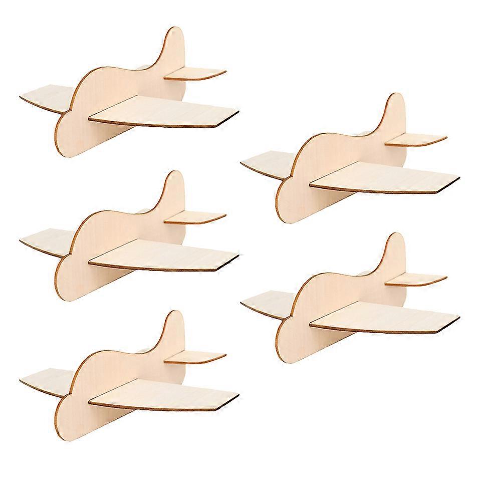 Diy Wood Airplane 10 Pcs Parent-Child Bonding Activity For Students Creating Unique Designs In Home Use