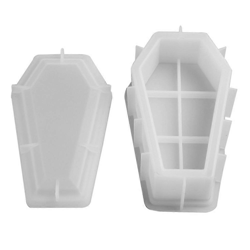 Coffin Mould For DIY Enthusiasts Table Decor 5.1X3X2In Transparent Casting 1 Set