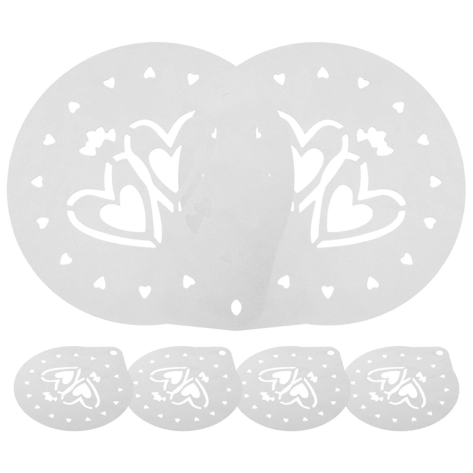 Mothers Day Cookie Stencils Cake Decorating Template Rectangle Plastic 2Sets Cup Cake Decoration