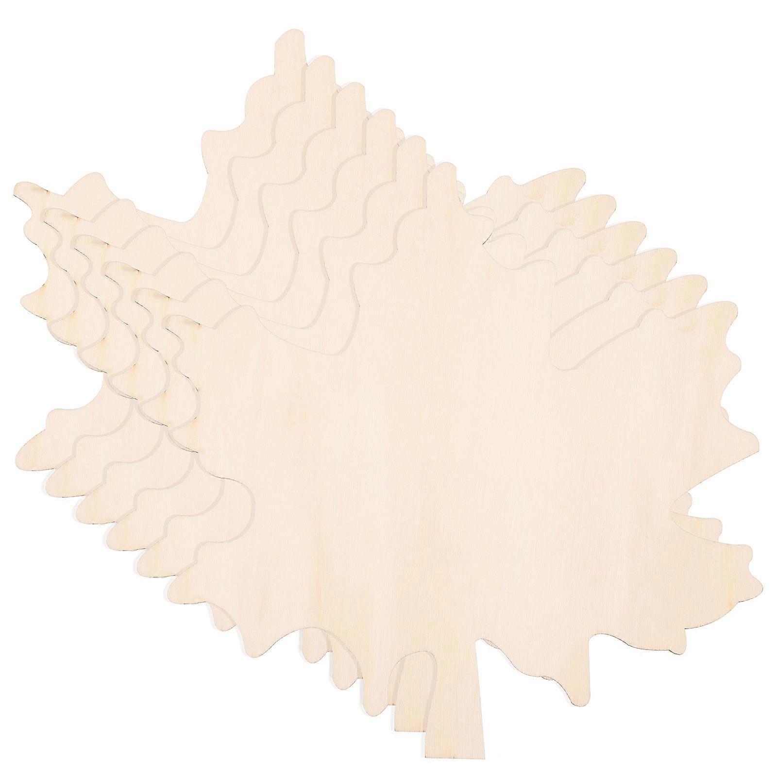 Crafting Chopping Board Maple Leaf DIY Wood Tray 12Pcs