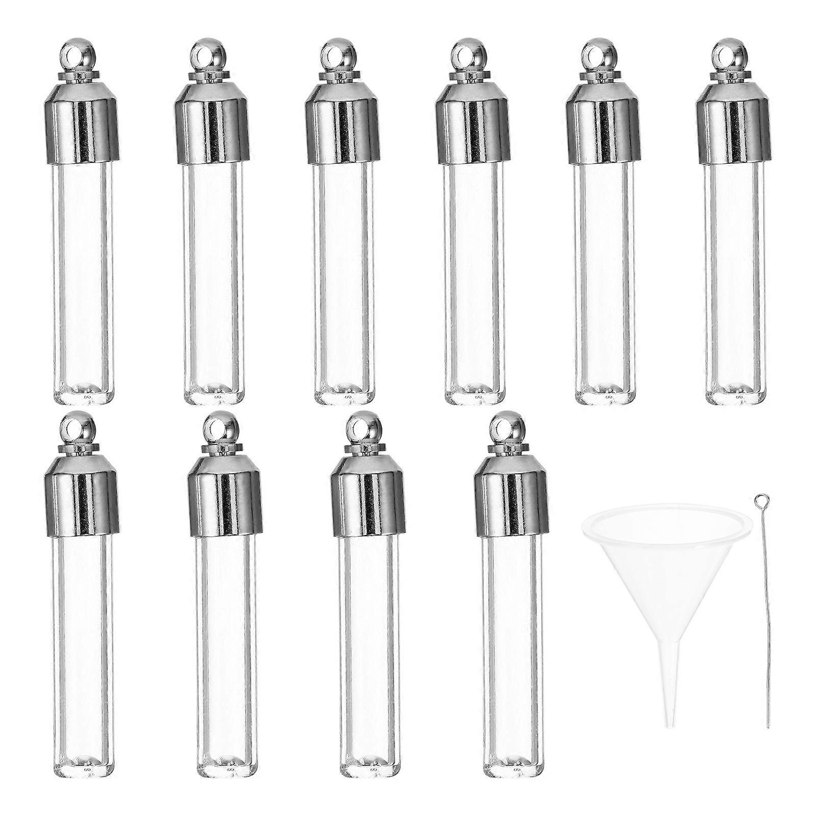 Small Glass Jars Tiny Glass Bottles for DIY Decoration 3Sets