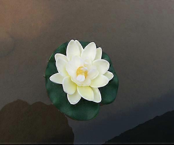 2pcs Artificial Lotus Fake Floating Water Lily Eva Simulation Pool Lotus Artificial Plants & Flower Decor