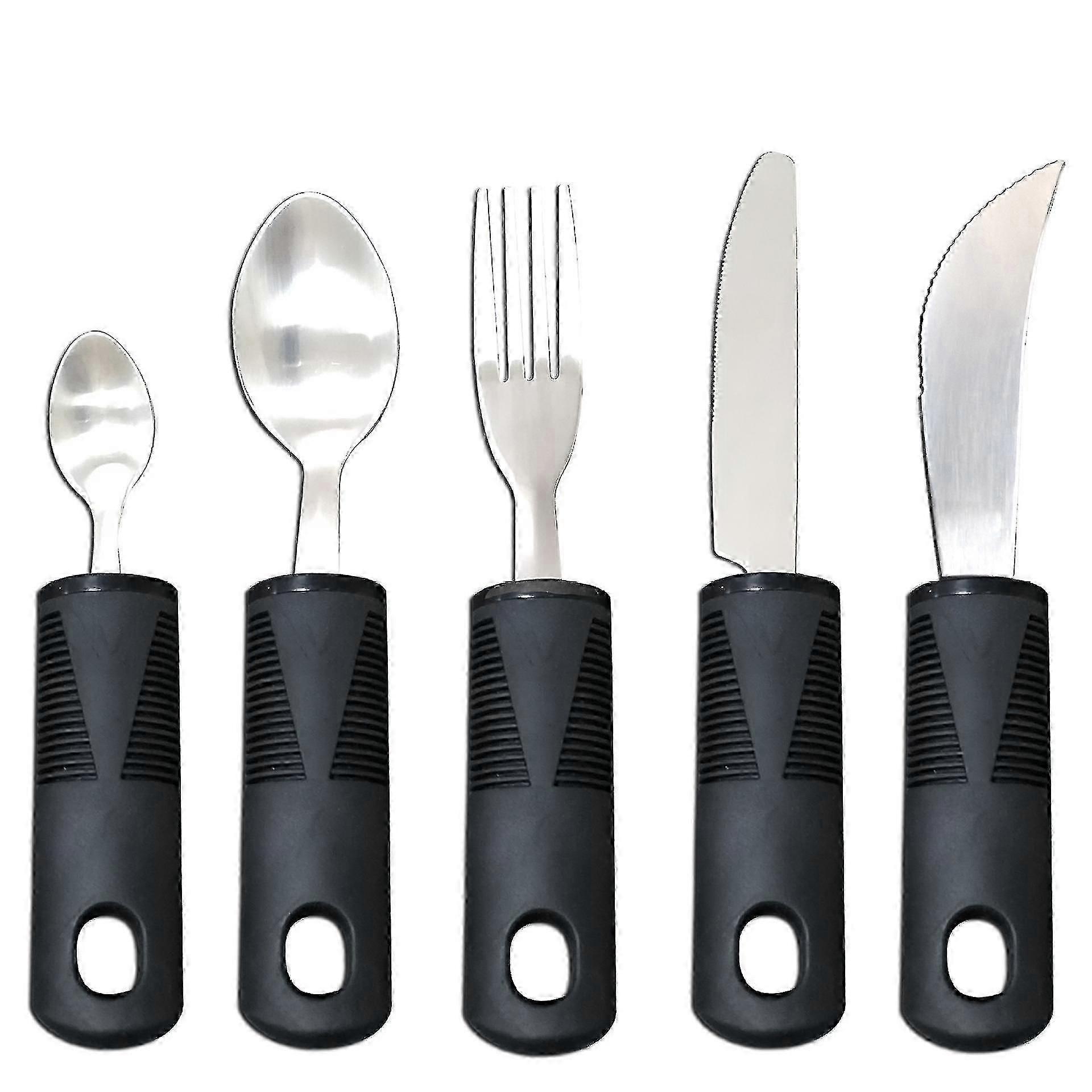 Disability dining aid cutlery set with chunky handles
