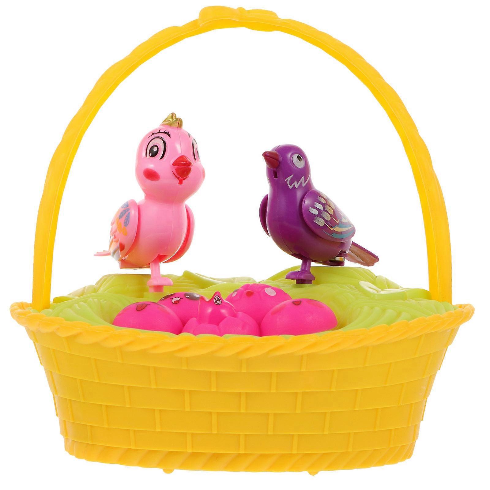 Voice-Controlled Simulation Birdcage Toy Plaything Without Battery