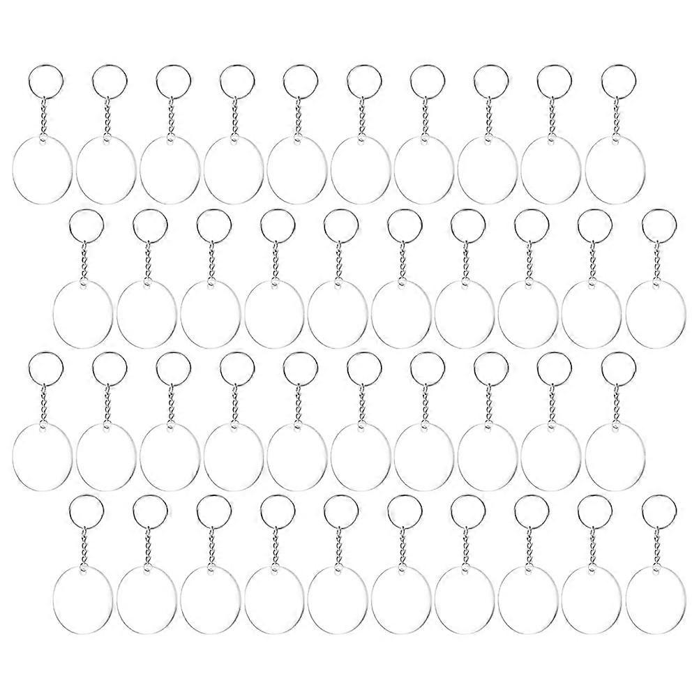 Multi Color Acrylic Keychain Blanks for DIY Projects 600Sets Bulk Pack