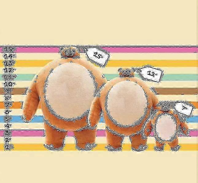 Funny Bear Plush Doll Tiny Headed Bear Pip Kids Toy 26s