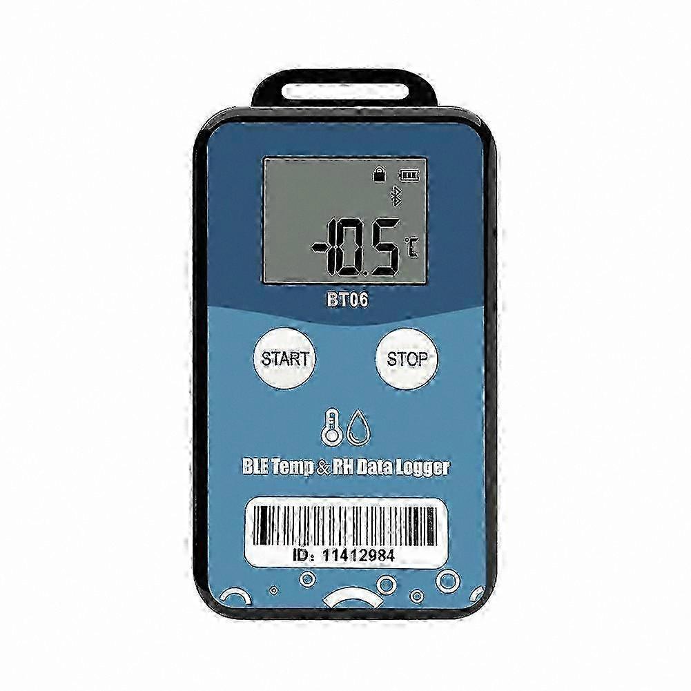 Mini Digital Humidity and Temperature Logger with 32000 Data Points Internal Sensor and Long-Range Bluetooth Connectivity Recorder