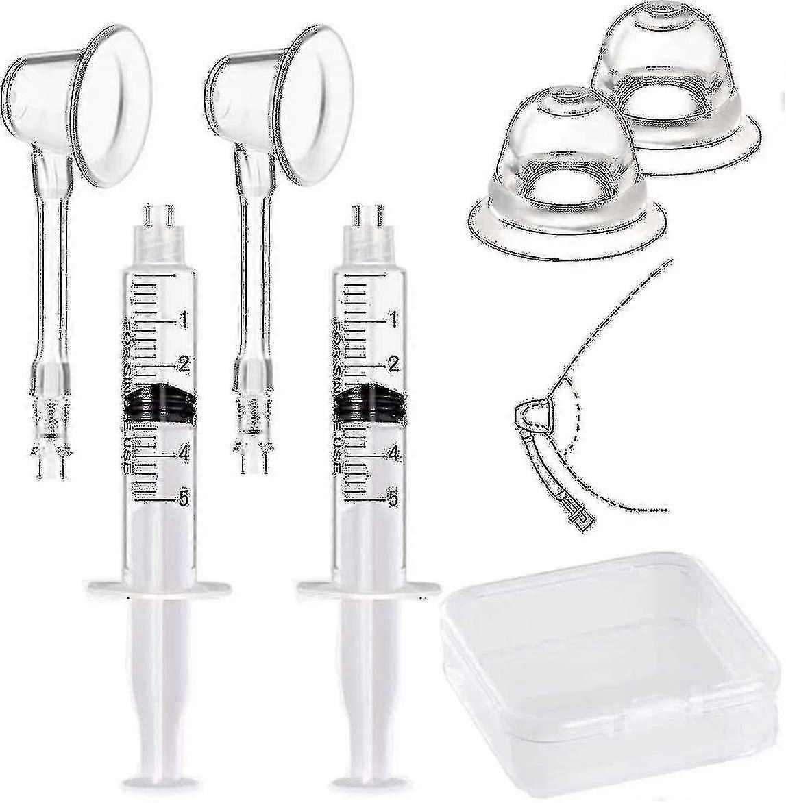 Inverted Nipple Puller 2 Pc Nippel Aspirator Corrector Frauen Nippel Sauger