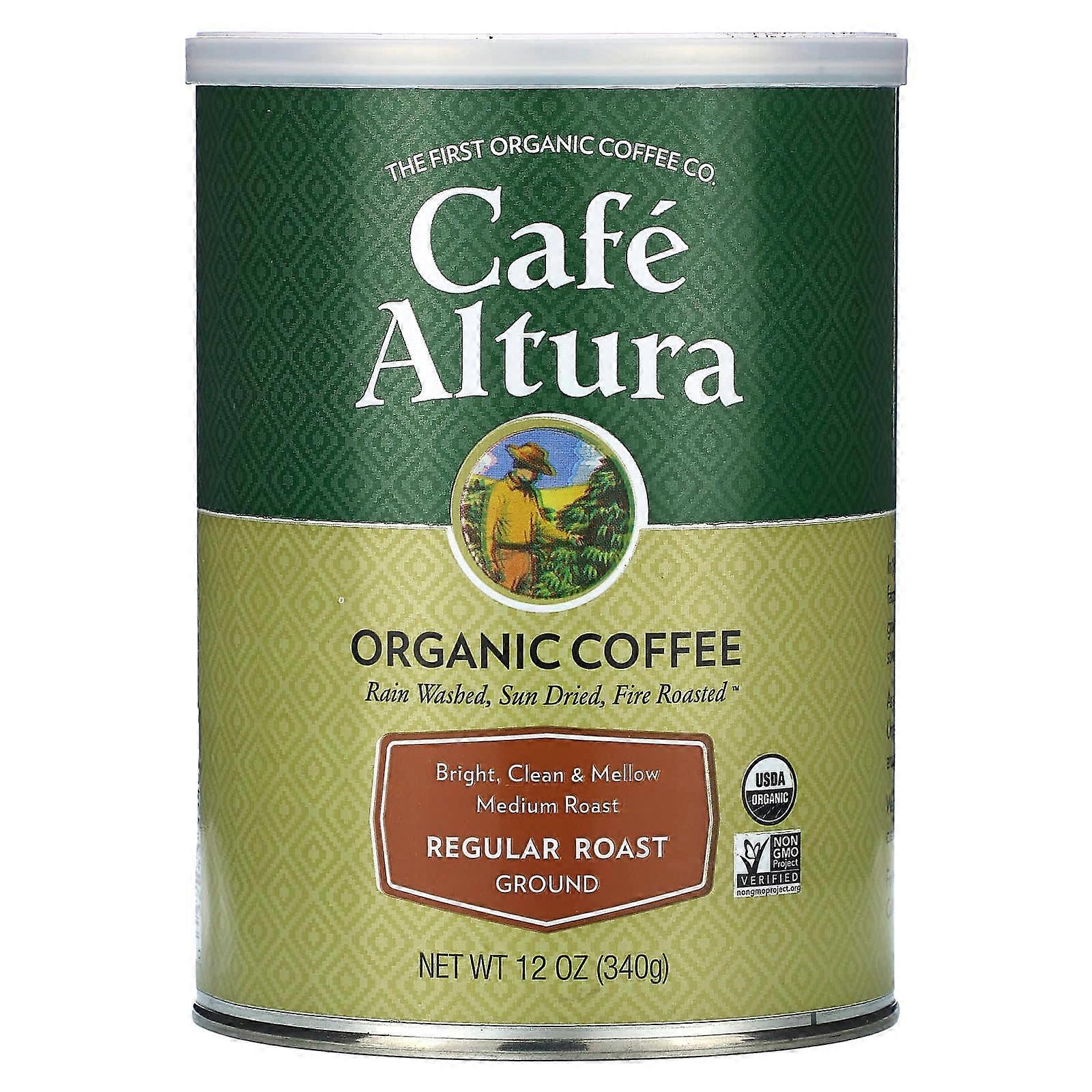 Organic Coffee, Medium Roast, Ground, Regular Roast, 12 oz (340 g)