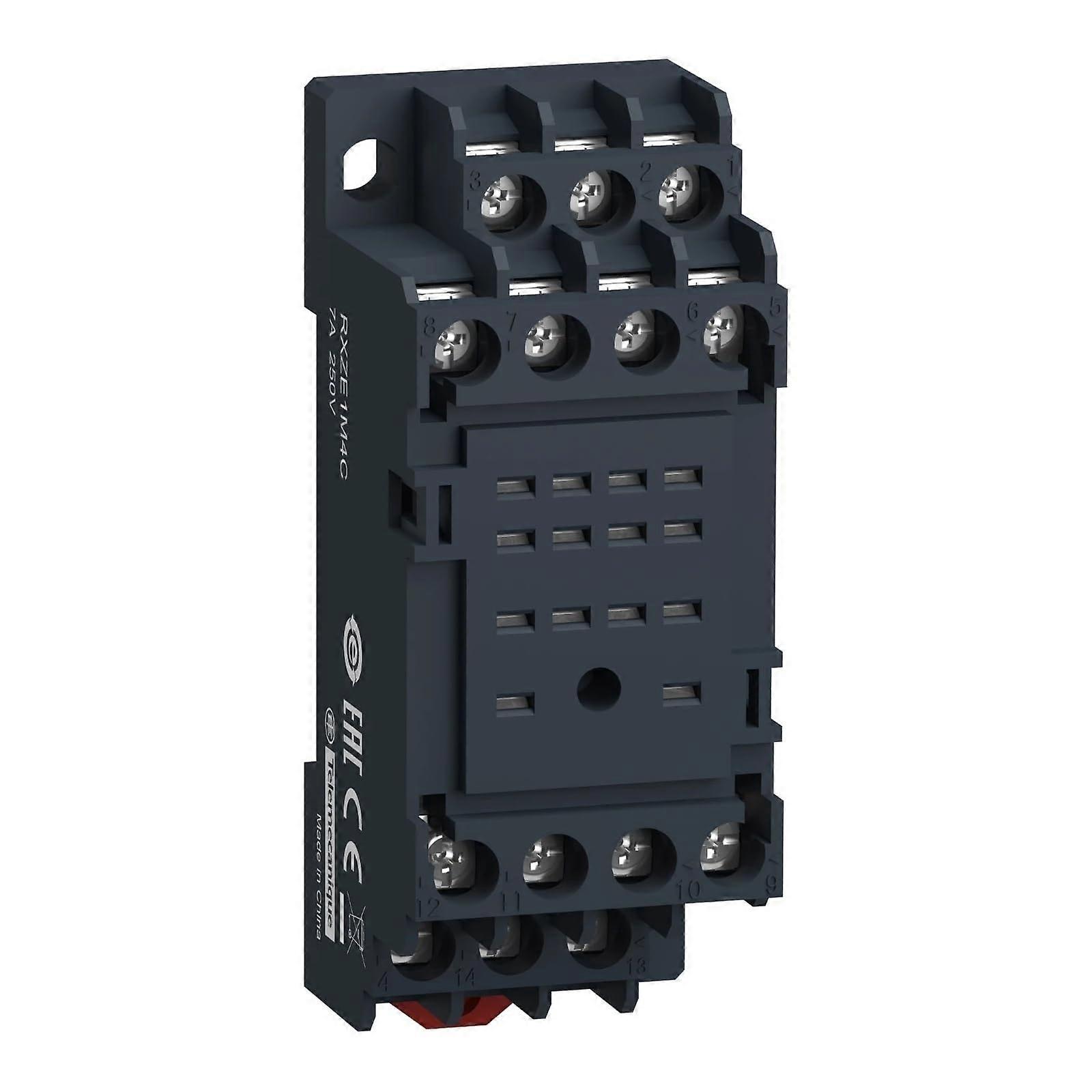 Socket For Relays 7A Screw Clamp Socket Mixed Contact Terminal