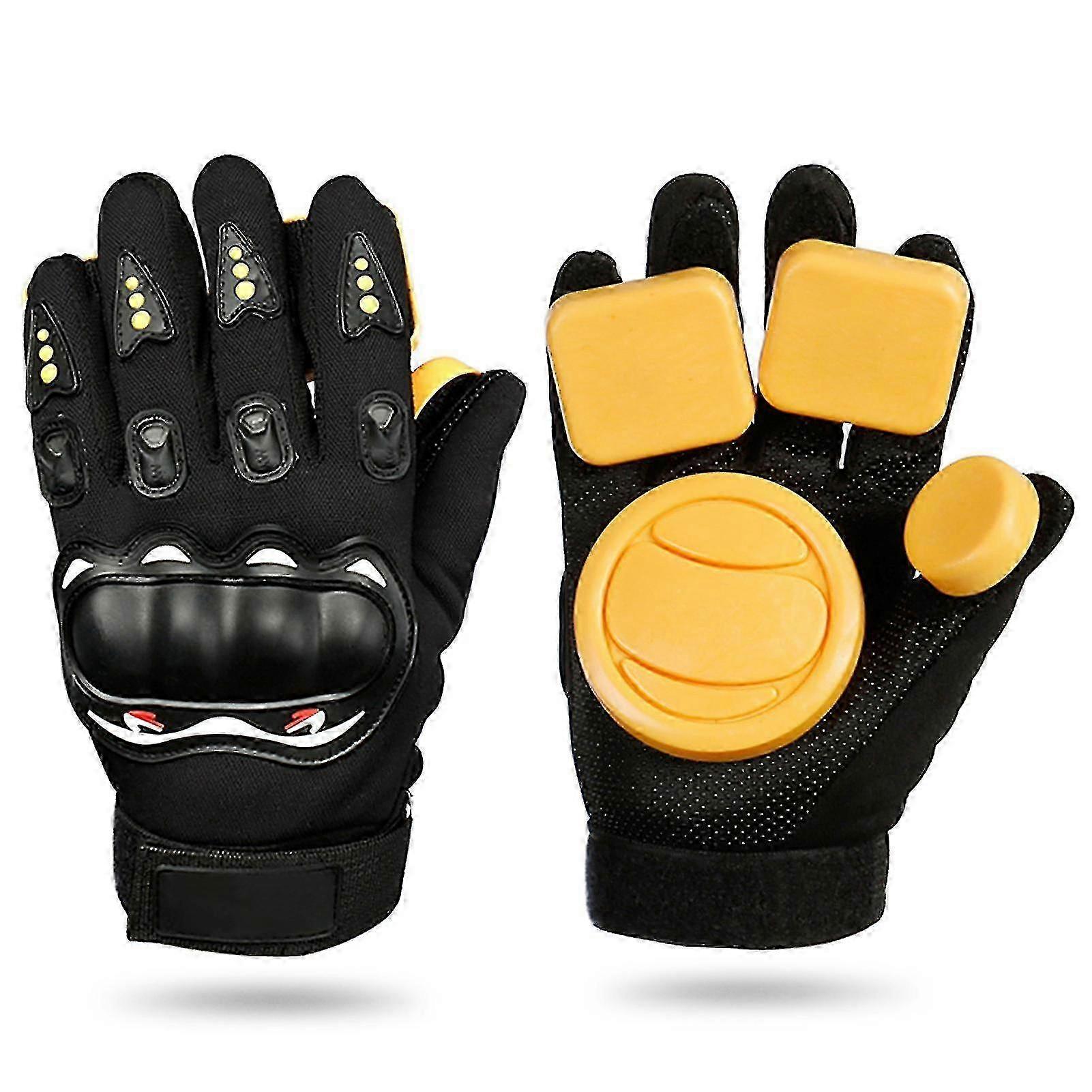 Longboard Slide Gloves Skateboard Gloves Mittens With Sliding Blocks Longboard Downhill Slide Gloves
