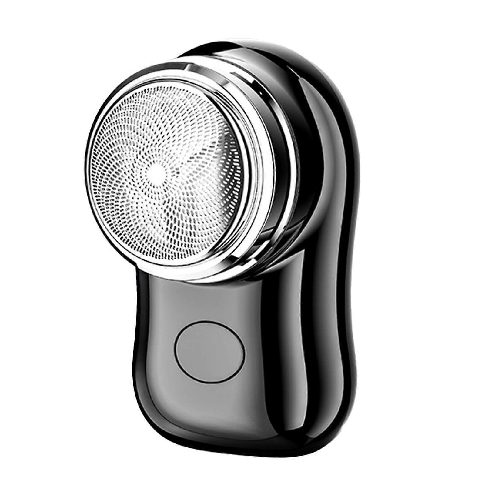 Mini Portable Electric Shaver for Men, Wet/Dry Use, USB Rechargeable, One-Button Operation, Compatible with Home & Car