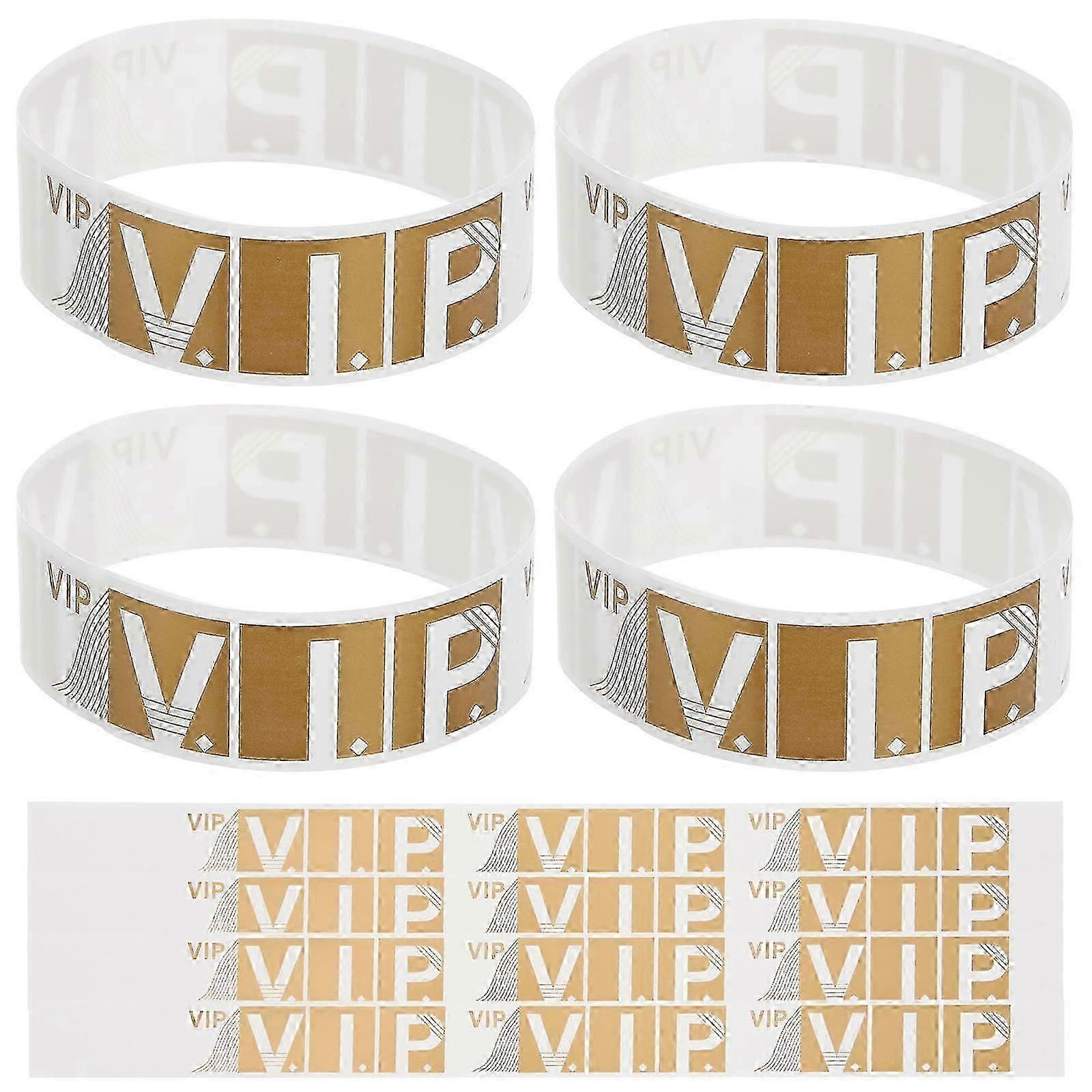 VIP Wristbands, 200pcs Durable Smooth Event Bracelets for Festivals Concerts Parties Fairs Easy Identification Access Control