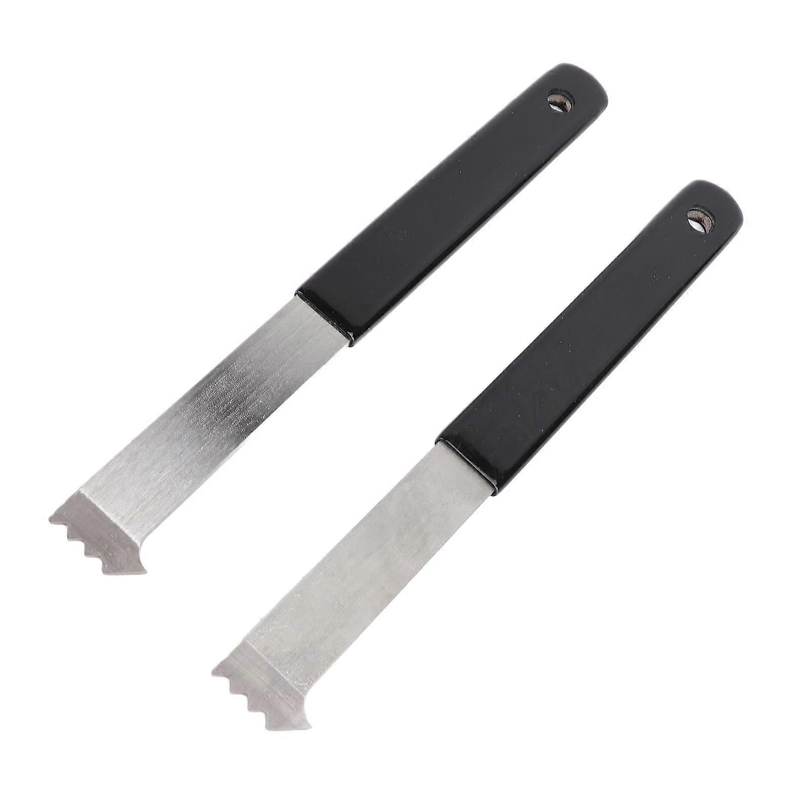 2Pcs Paver Puller Paver Extractor Tool with Joint Scraper Micro Teeth Gripper Slots Paver Removal Tool for Garden Paver Brick Block Replacement 