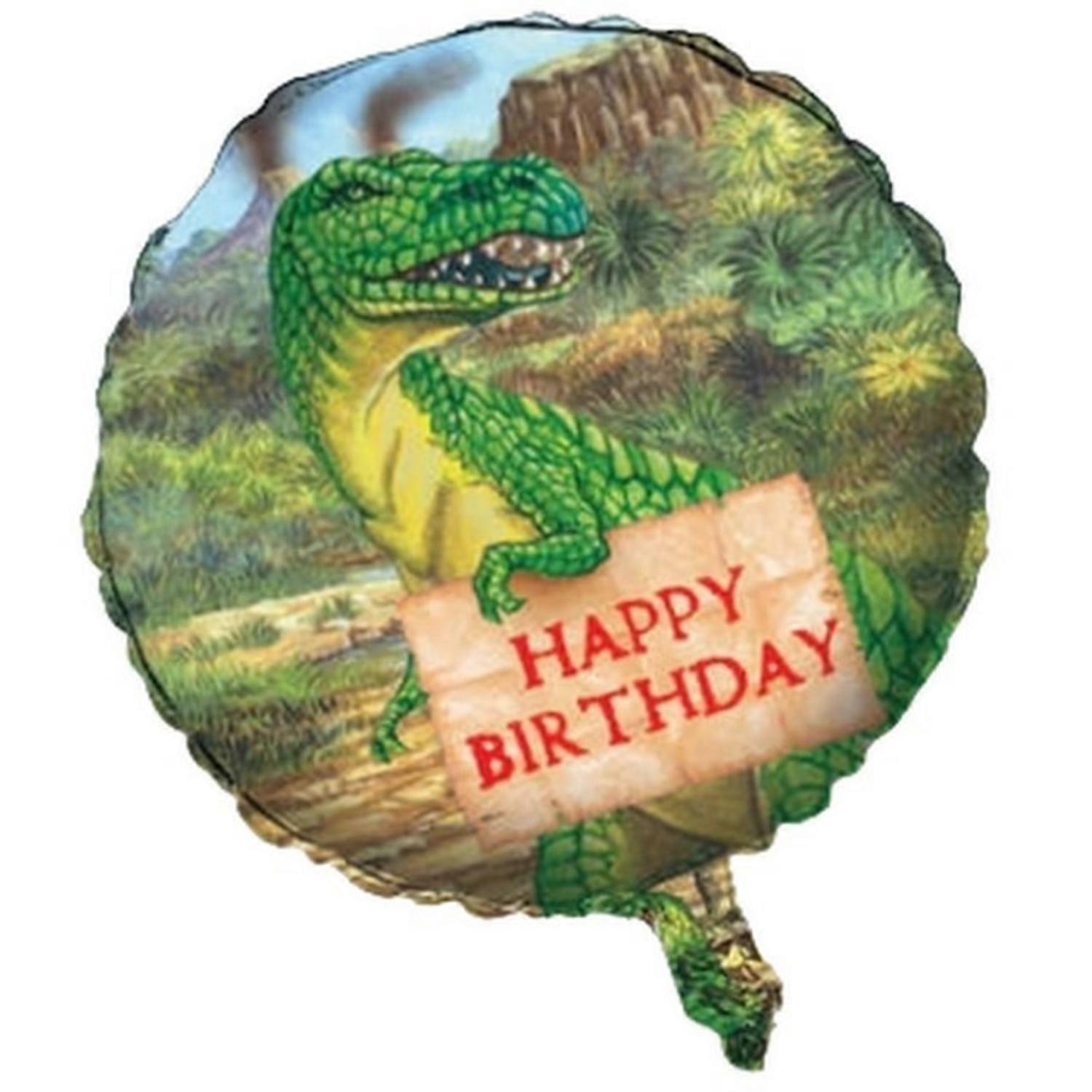 Dinosaur Happy Birthday Foil Balloon