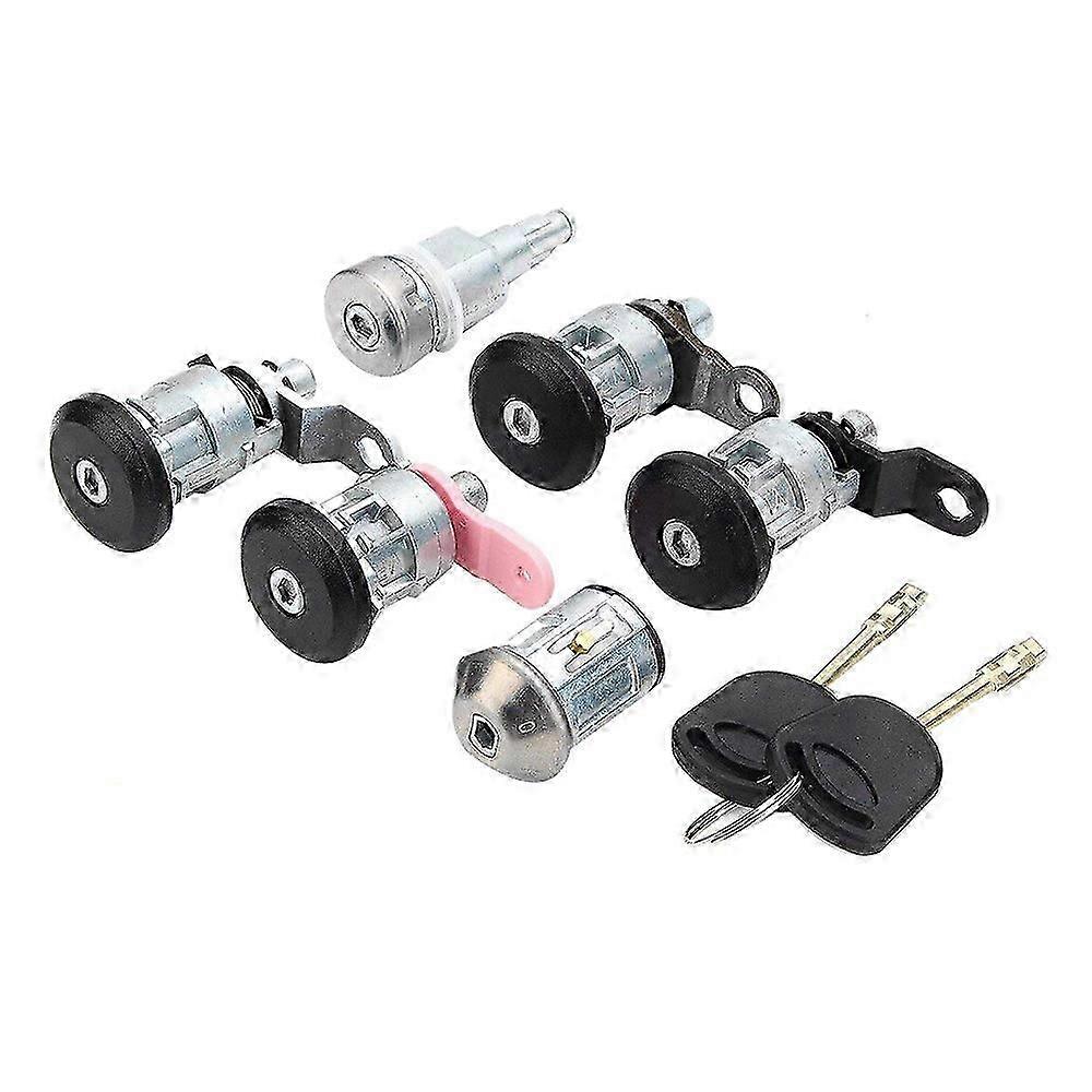 6Pcs Ignition Lock Set avec 2 clés pour Ford Transit Mk5 1994-2000