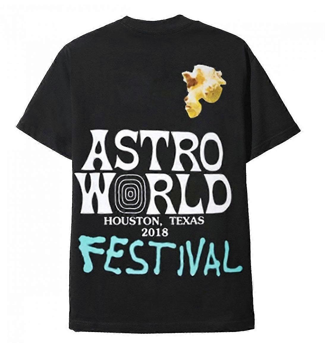 Astroworld Black Tee Festival Airbrush T Shirt