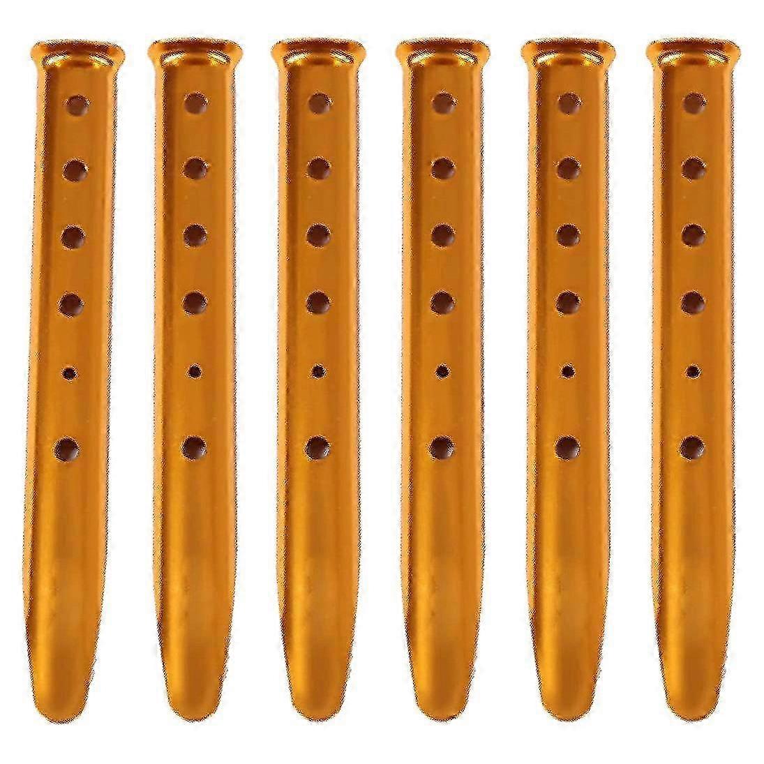 テント用スノーペグ6pcsアルミニウム合金ステーク軽量