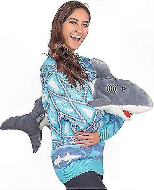 3D T-Rex Rot Grün Hässlicher Weihnachtspullover für Erwachsene