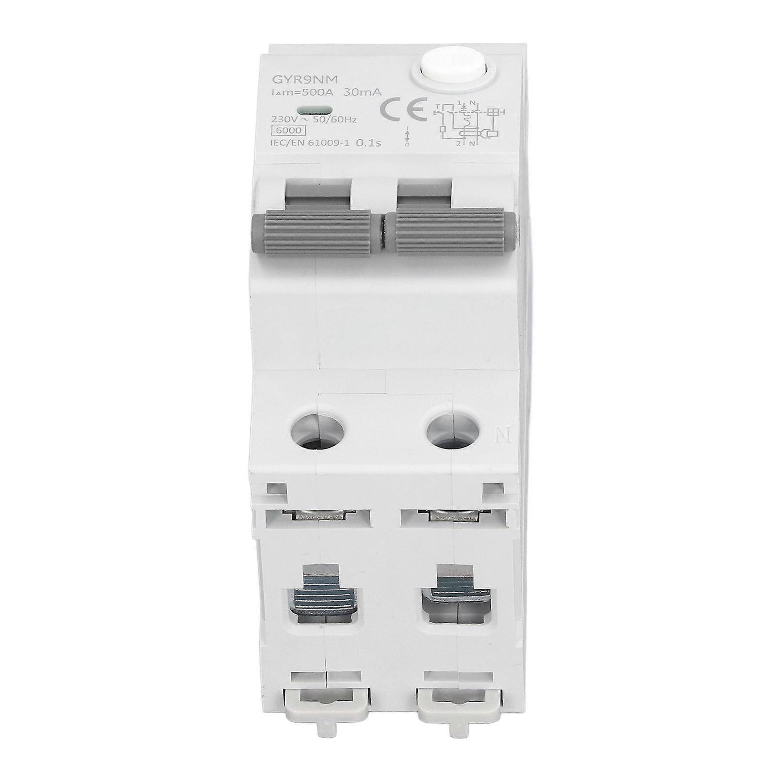 1P+N 10A 30mA Rated Residual Current Operated Circuit Breaker with Multi Protections Indicator