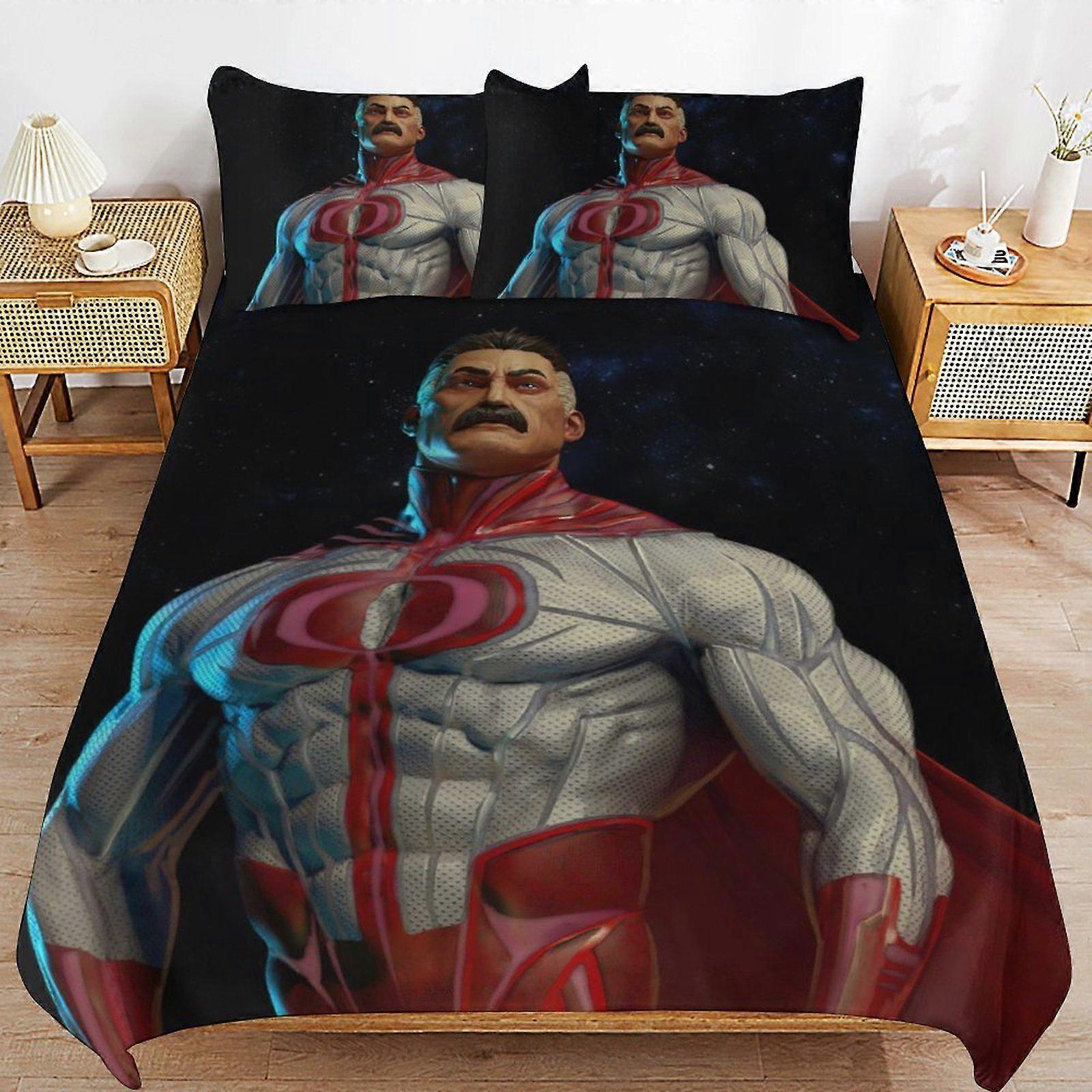 d507 Invincible Wrinkle Free Fabric Soft Sleep Ready Zipper Closure Threaded Finish Duvet Cover Sets Style b507