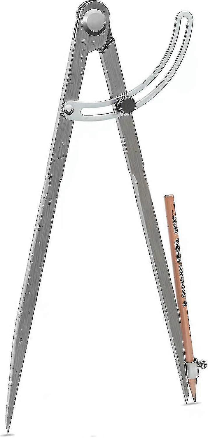 Professional Large Compass For Woodworking, 12 Inch Compass With Wing, Compass For Geometry, Compass Drawing Tool