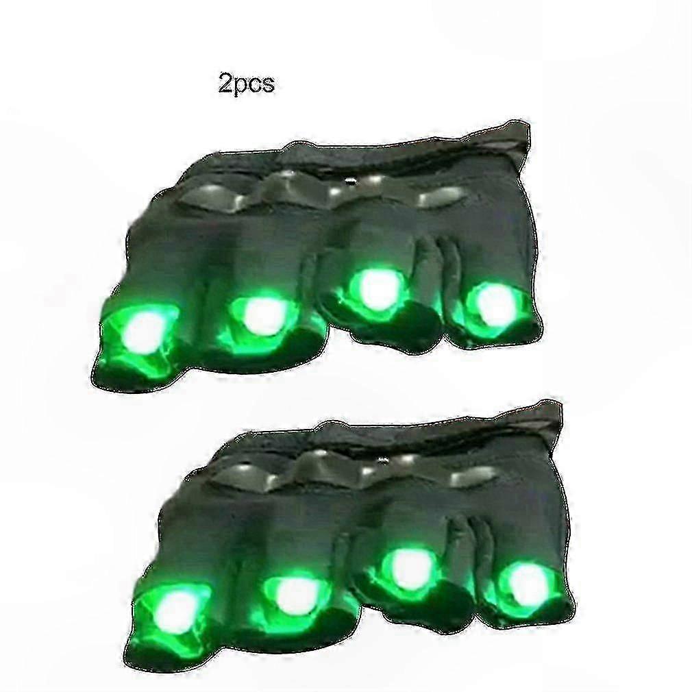 Green Laser Gloves for Dancing, DJ Mechanical LED Props, High-Quality Performance Accessory Edition 1107