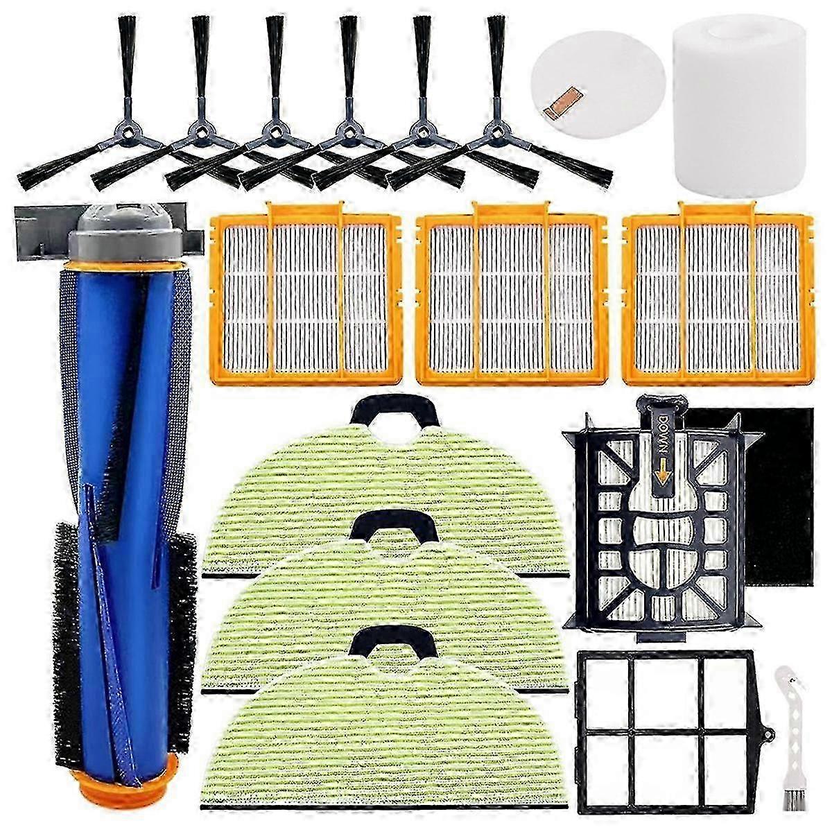 Shark AV2610WA RV2610WA Matrix Plus 2-in-1 Robot Vacuum Main Brush & Side Brush Filter Replacement Parts