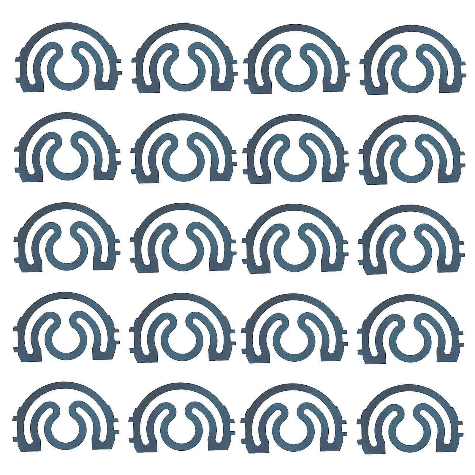 Flat Shuttle Shell Spring Washer 20 Pcs  1Inch MType, Blue; Compatible With MType Sewing Machines