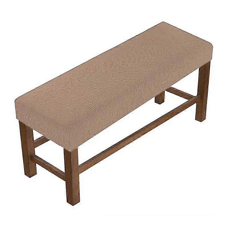 1PC Long Bench Cover Solid Colour Protective Cover Washable Full Wrap Thickened Stretch Slipcover Dustproof