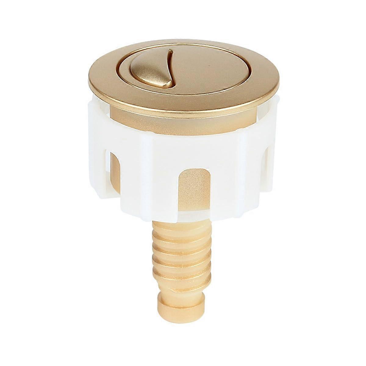 Toilet Flush Button Replacement Parts Cistern Flusher Golden Plated Easy Installation