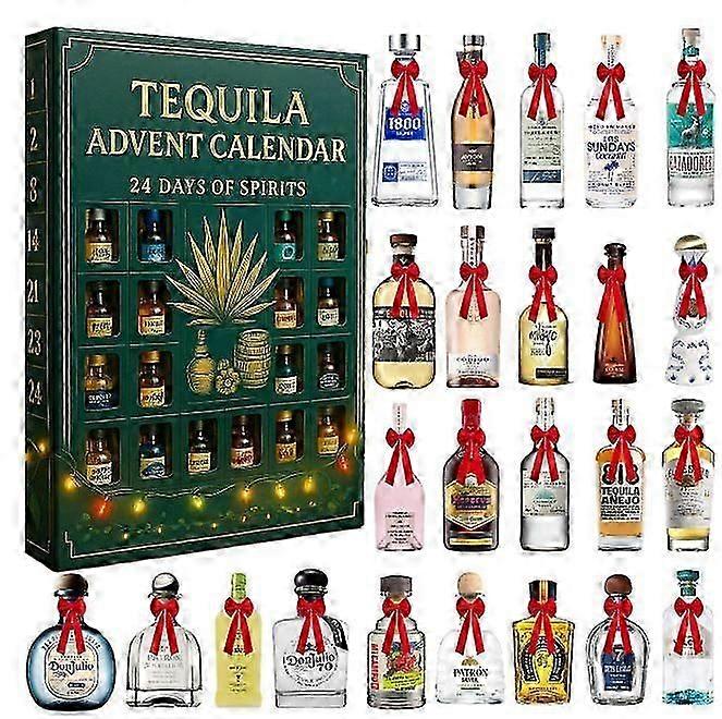 Tequila Advent Calendar, 24 Days of Spirits, Advent Calendar 2025, Each Door Opens a New Surprise, Tequila 24 Day Countdown, Christmas Countdown