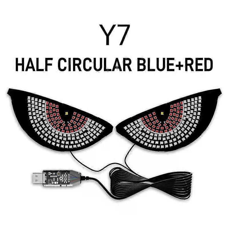 Car Back Window expression lights LED Strips Light Panel Car Windshield Display Devil's Eye Decorative Lamps USB Plug Lighting