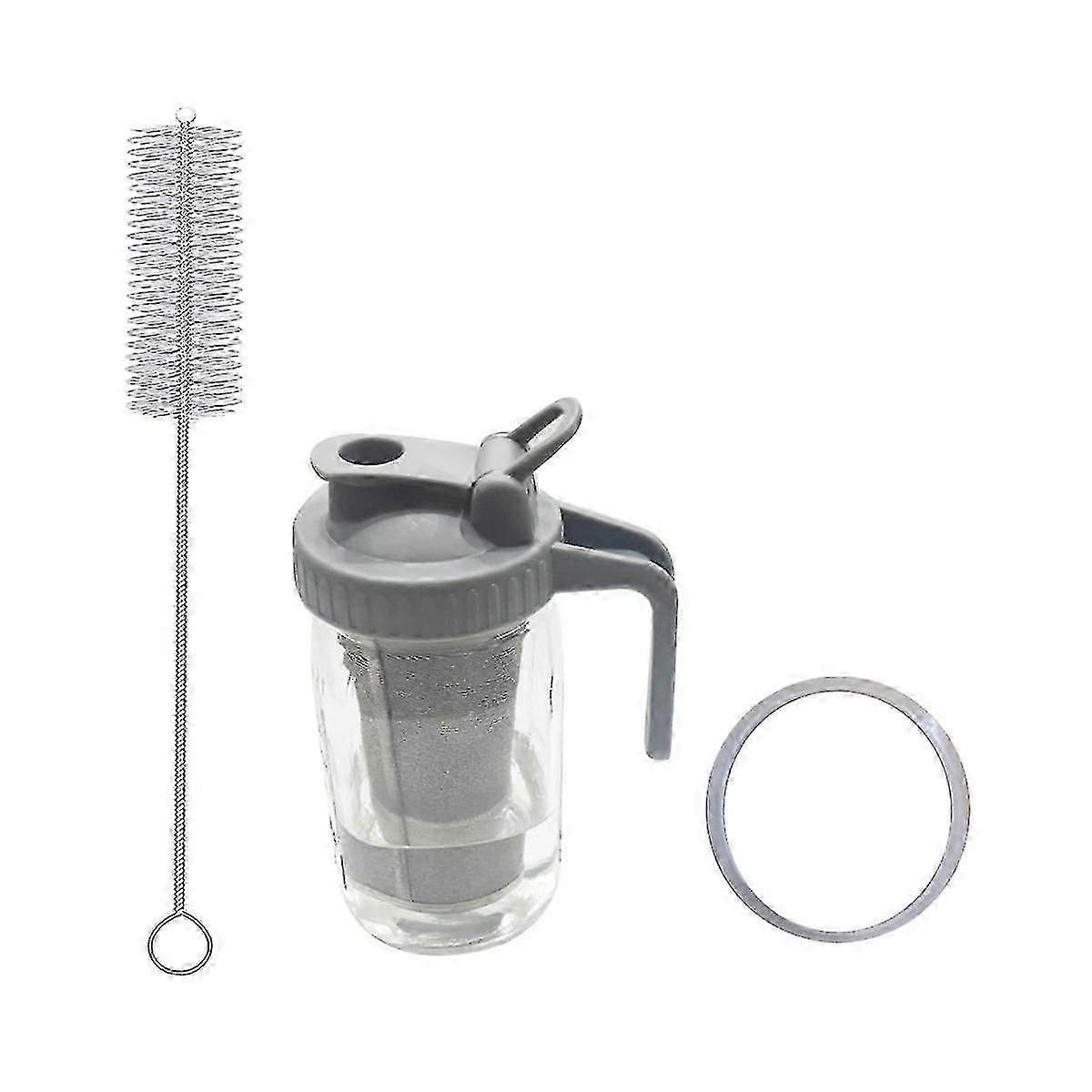 Coffee Maker Glass Pitcher, 32oz With Pour Spout Handle Lid ,filter For Iced Coffee, Lemonade, Ice