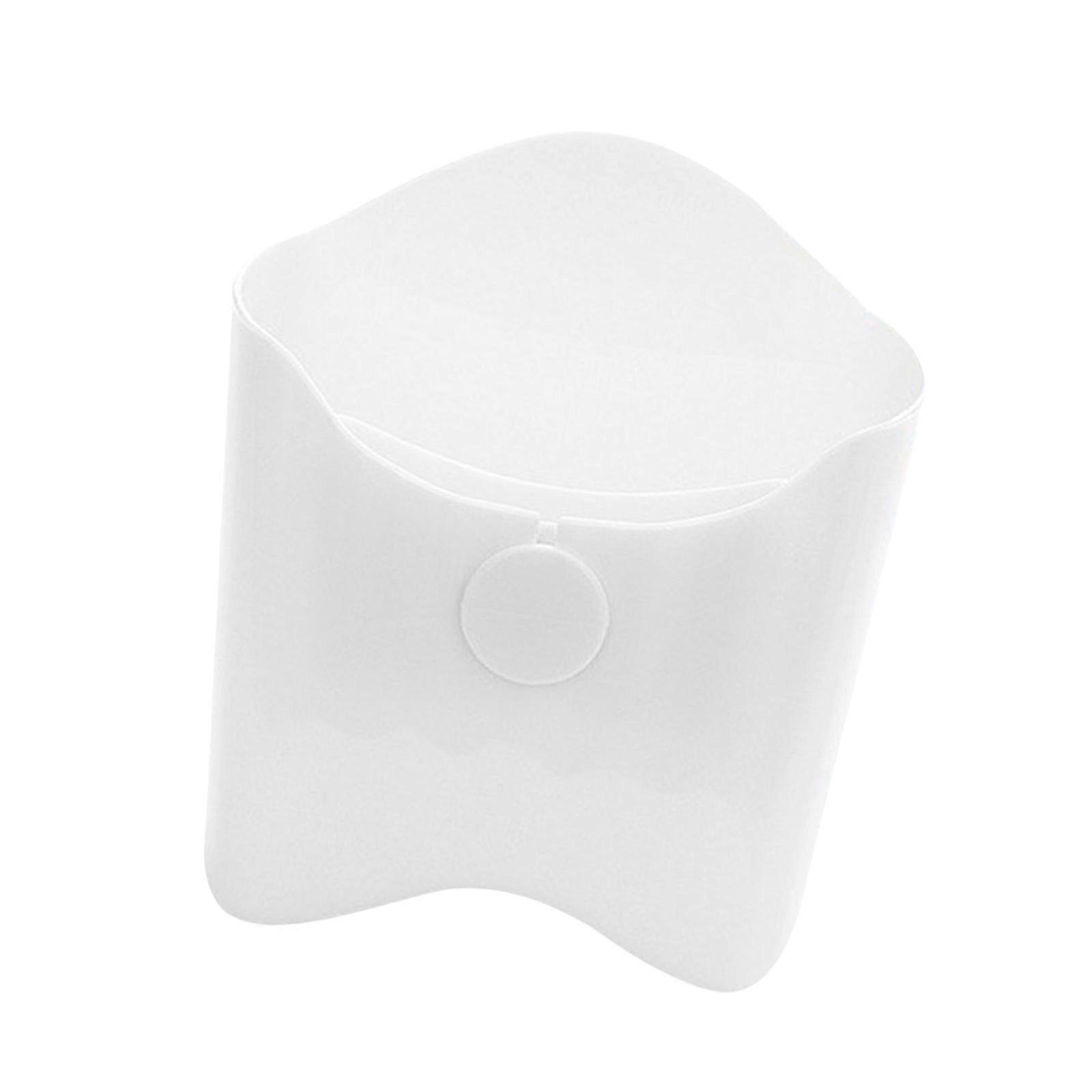 Functional Snacks Organization Case Portable Snacks Bin with Adjustable Sections for Assorted Size Treat Organization  White